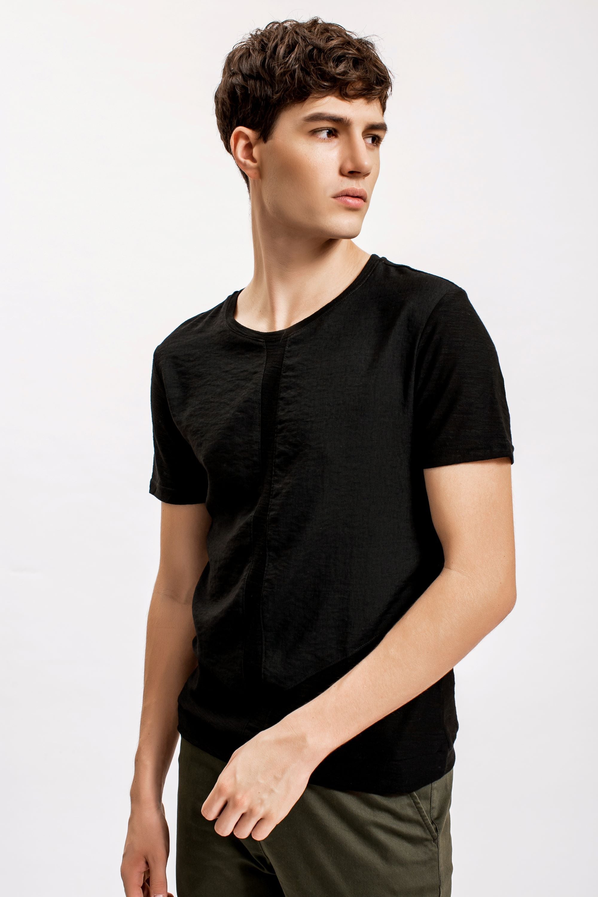 Panel Tee, Black