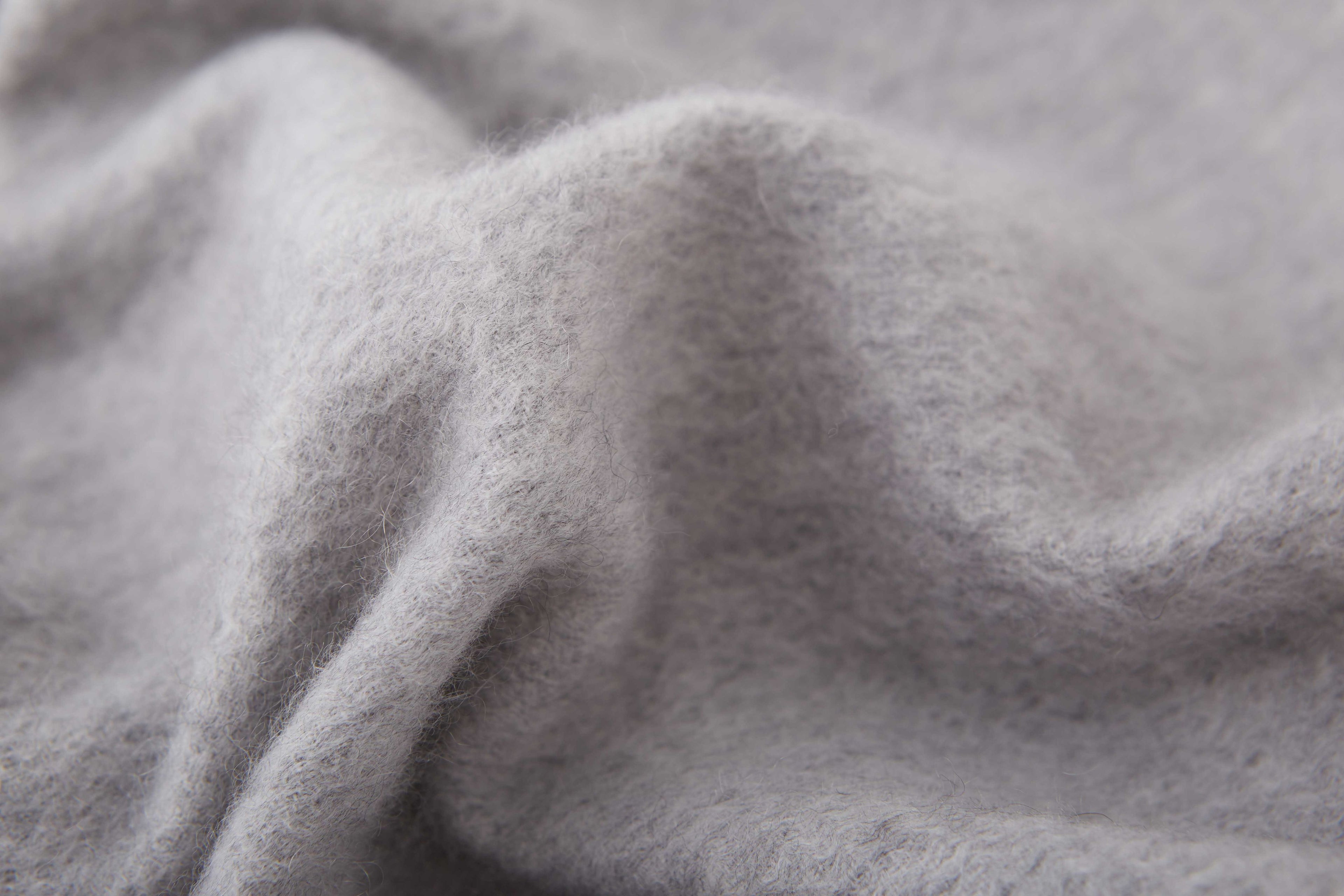 Large Cashmere Scarf, Grey