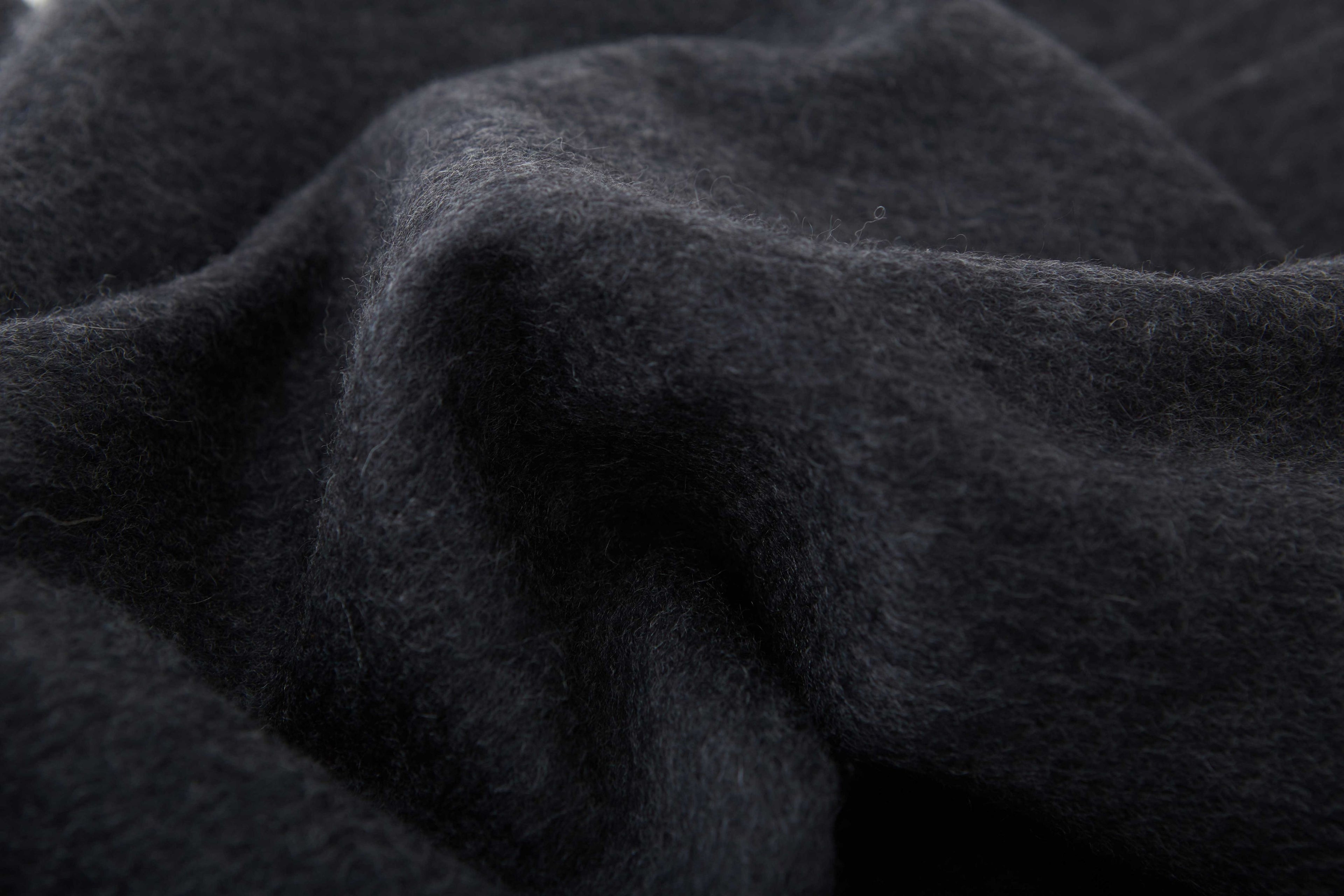 Large Cashmere Scarf, Charcoal
