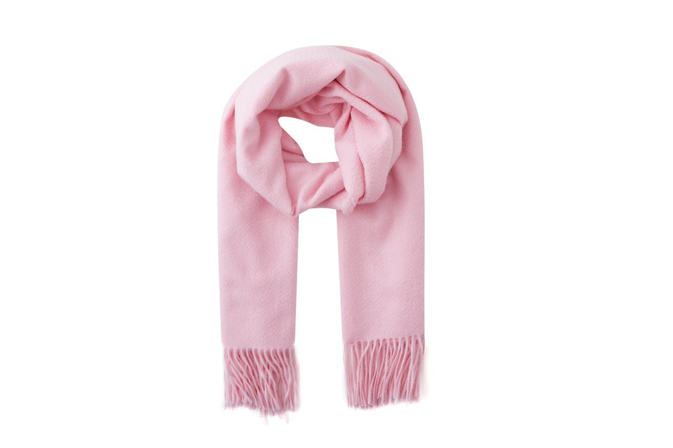 Large Cashmere Scarf, Pink