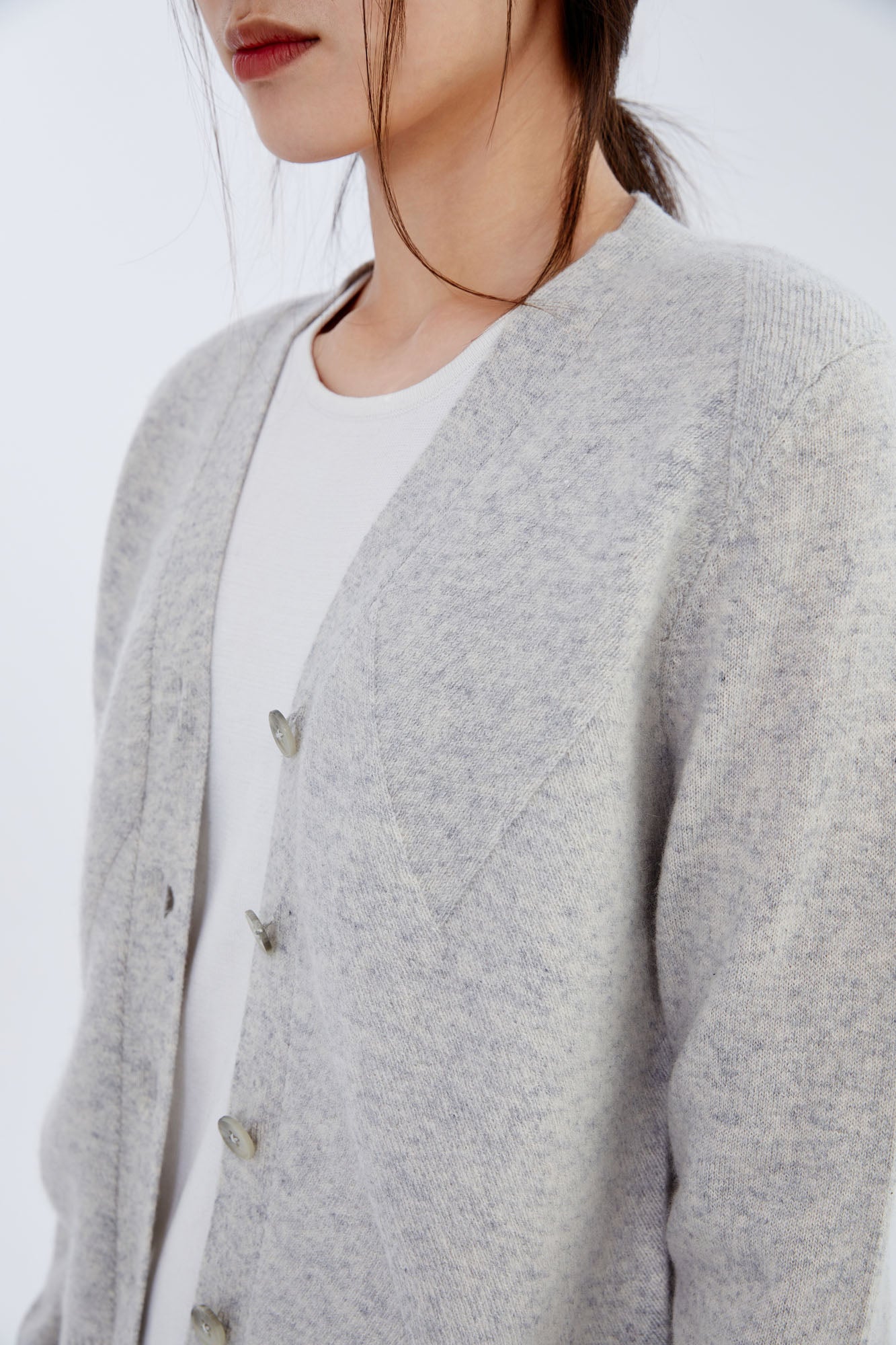 Cashmere Chervon Cardigan