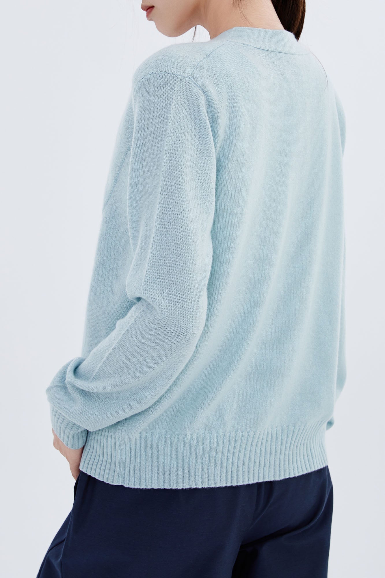 Cashmere Chervon Cardigan