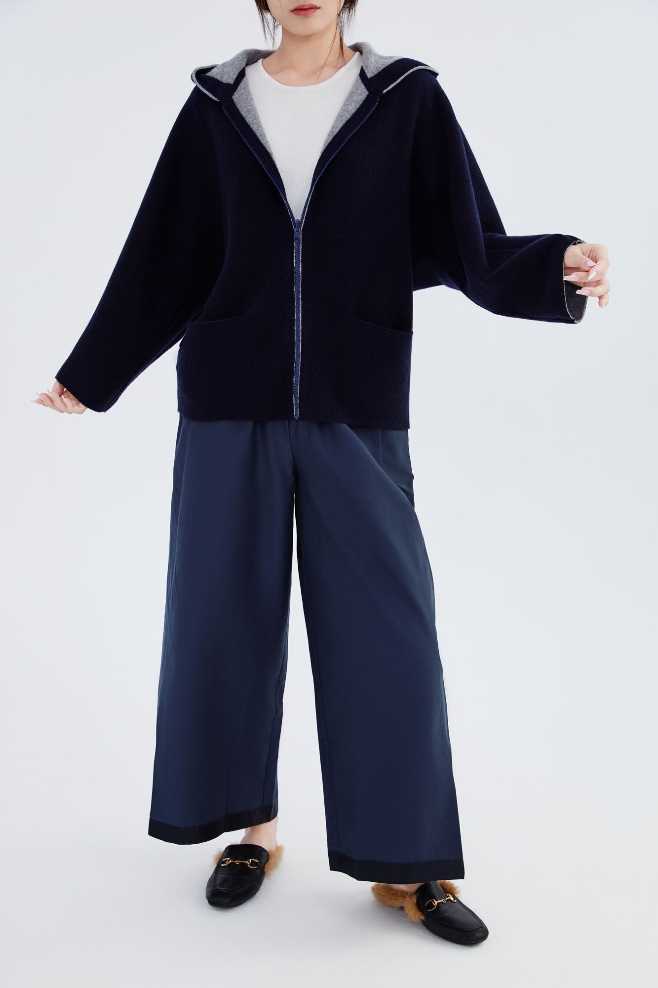 Cashmere Hooded Jacket