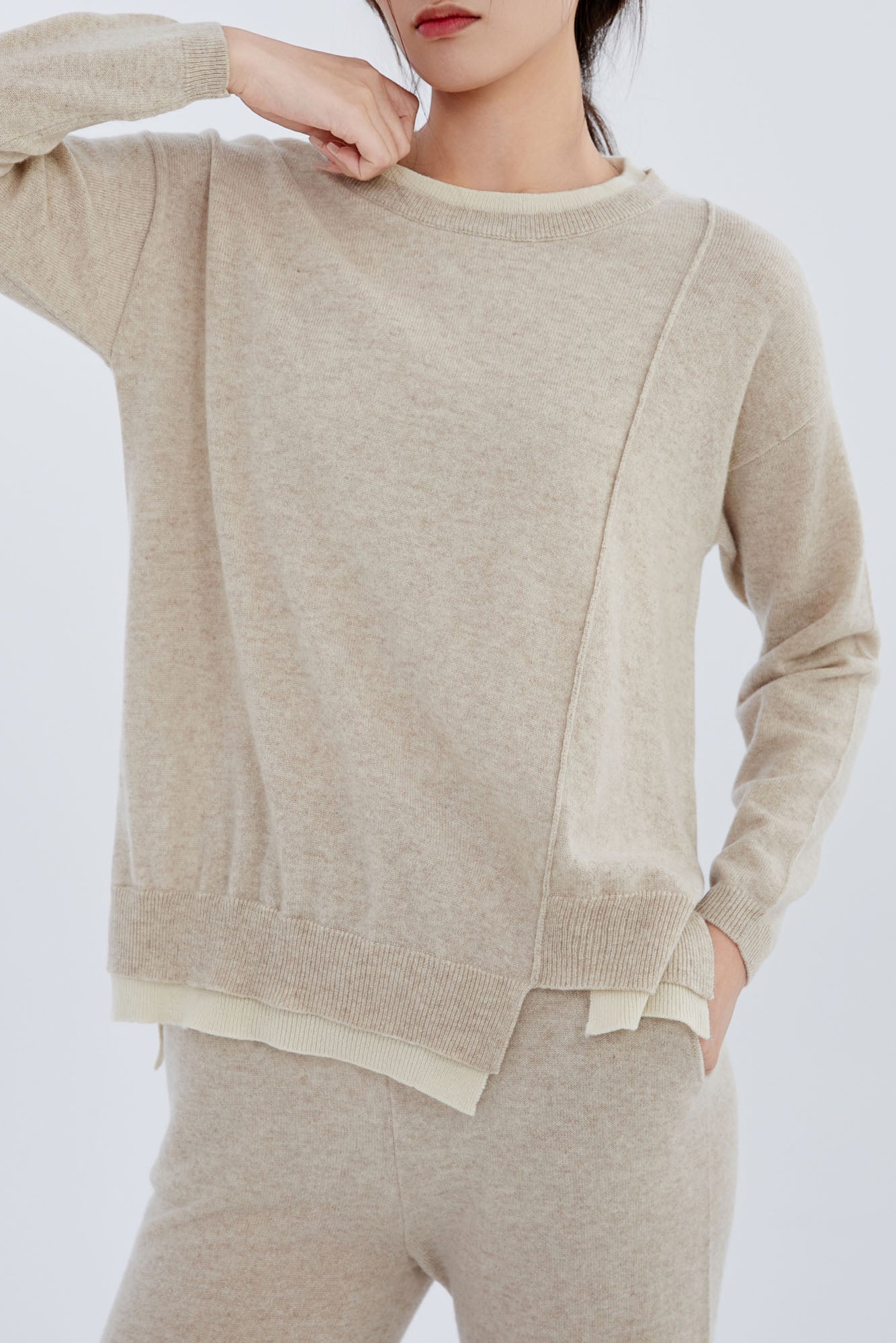 Cashmere Asymmetric Sweater