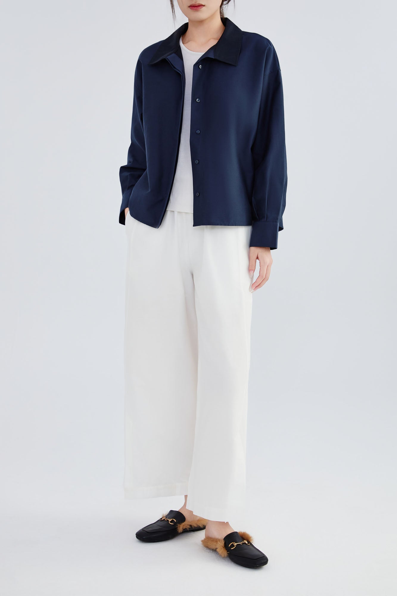 Silk & Cotton Flare Shirt