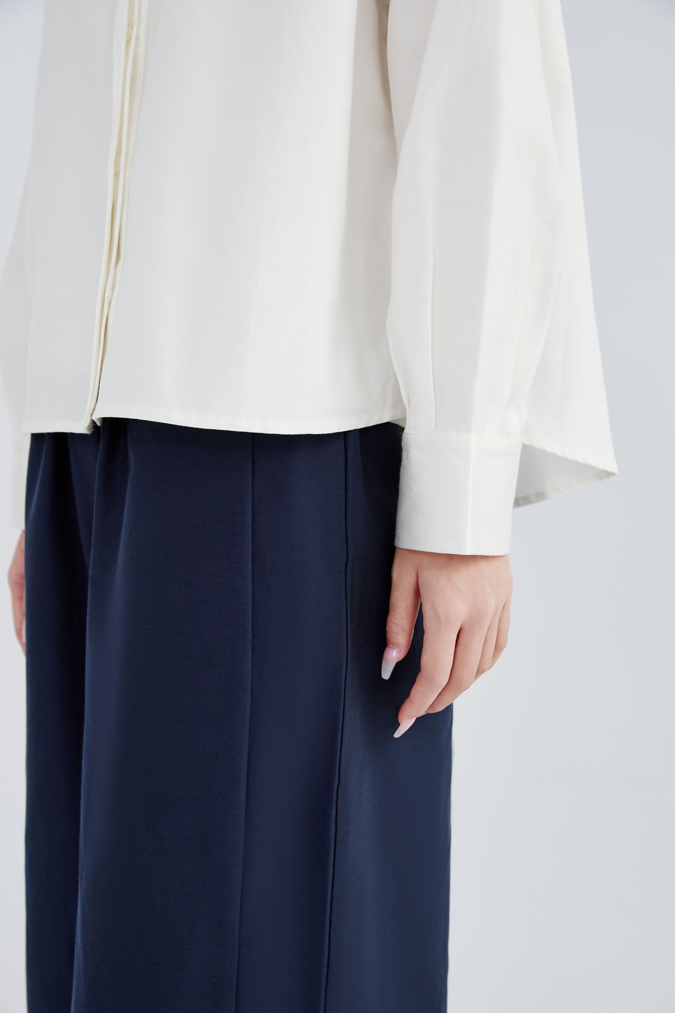 Silk & Cotton Flare Shirt