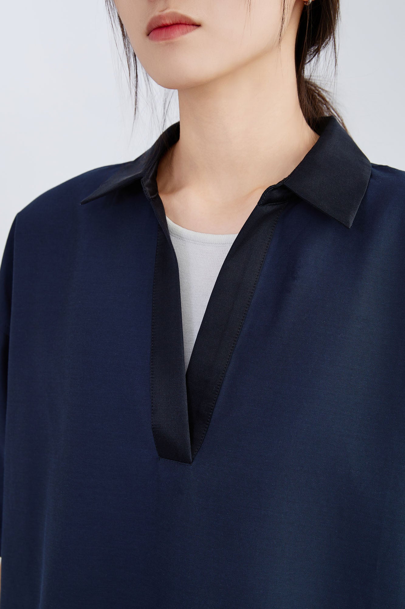 Silk & Cotton Pleat Shirt