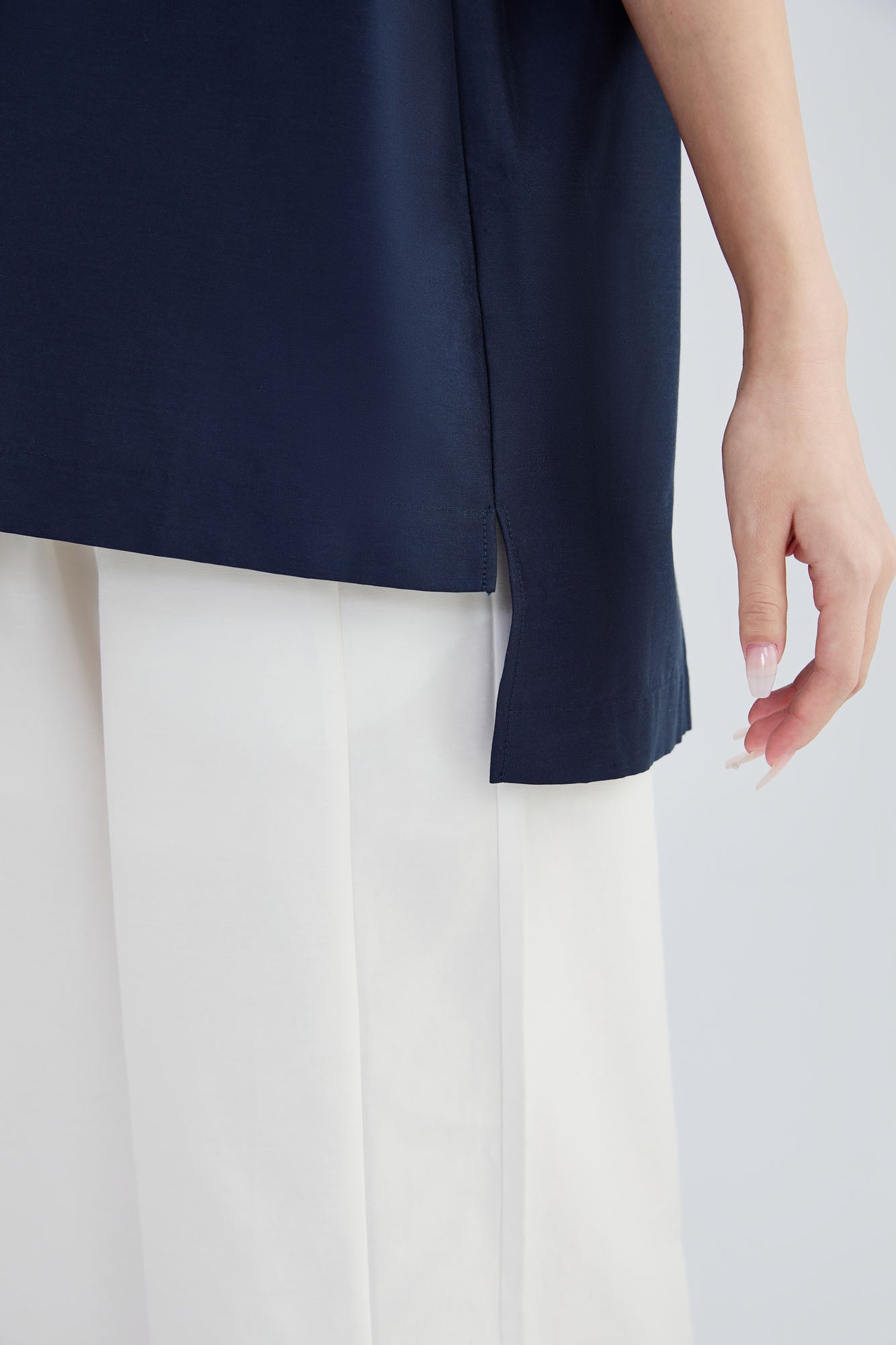 Silk & Cotton Pleat Shirt