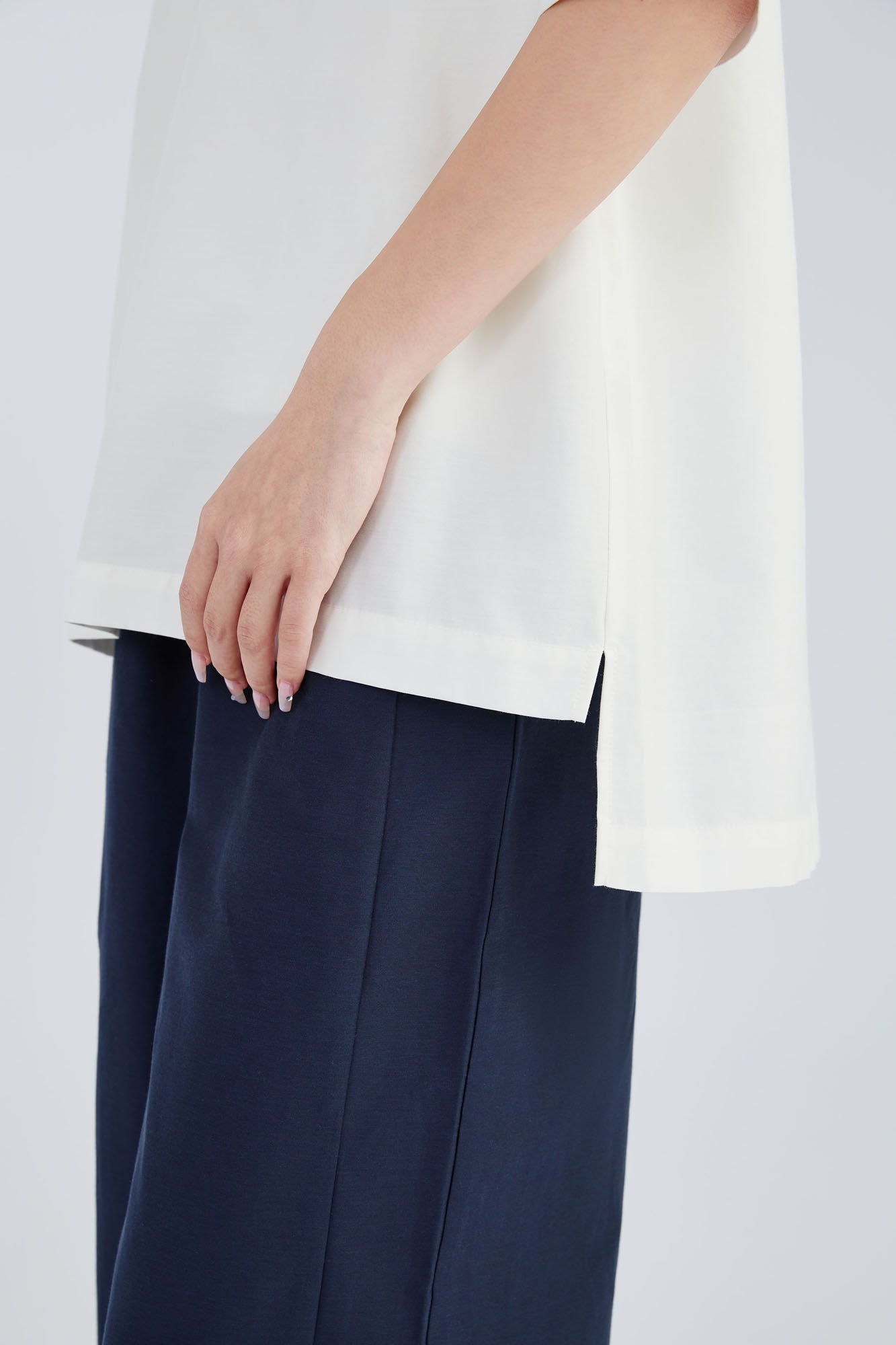 Silk & Cotton Pleat Shirt