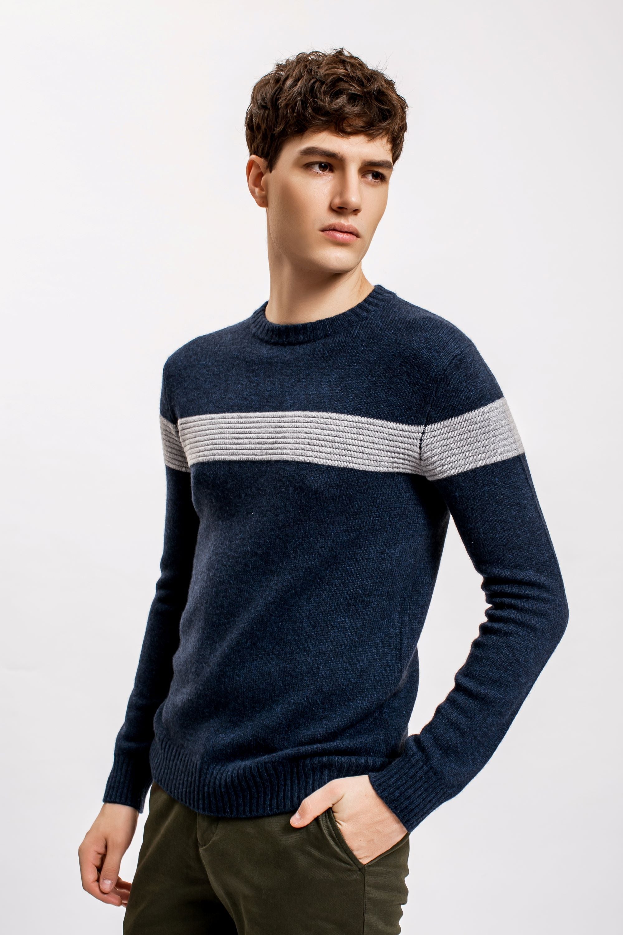 Navy Stripe Sweater