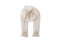 Large Cashmere Scarf, Cream