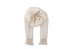 Large Cashmere Scarf, Cream