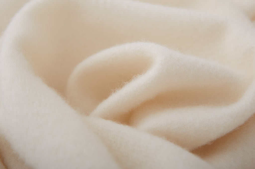Large Cashmere Scarf, White