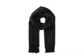 Large Cashmere Scarf, Black