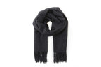 Large Cashmere Scarf, Charcoal