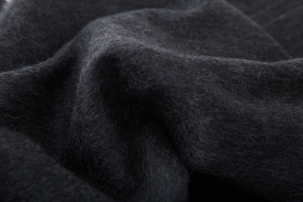 Large Cashmere Scarf, Charcoal