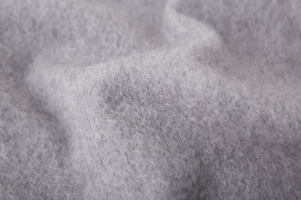 Large Cashmere Scarf, Light Grey