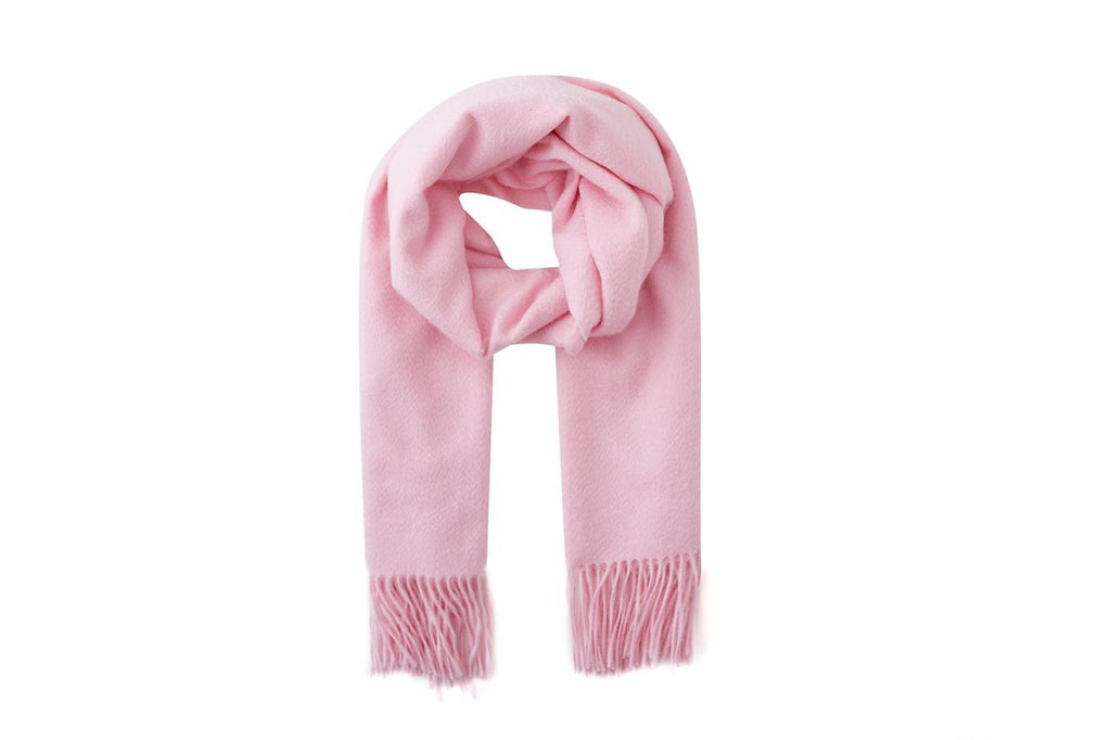 Large Cashmere Scarf, Pink