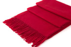 Large Cashmere Scarf, China Red
