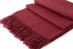 Large Cashmere Scarf, Wine