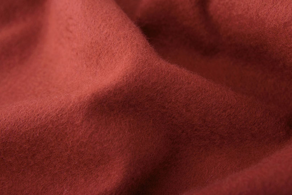 Large Cashmere Scarf, Rusty Red