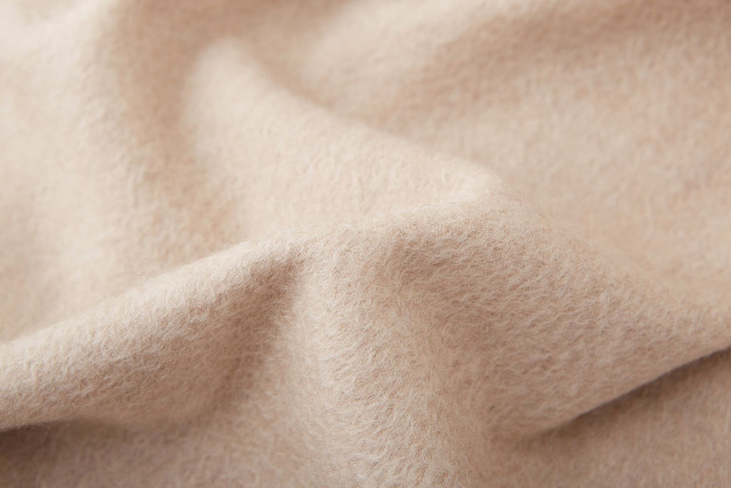 Large Cashmere Scarf, Light Beige