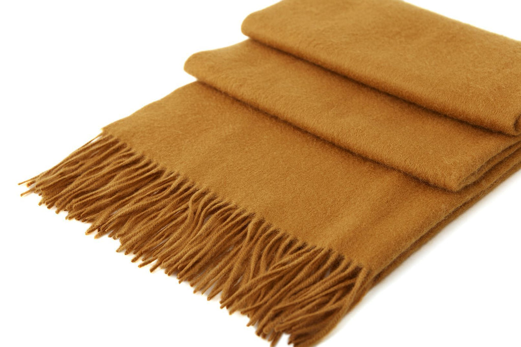 Large Cashmere Scarf, Bronze