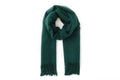 Large Cashmere Scarf, Dark Green