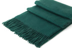 Large Cashmere Scarf, Dark Green