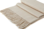 Large Cashmere Scarf, Oatmeal