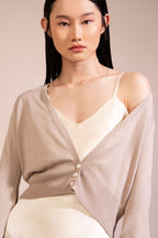 Superfine Cashmere Crop Cardigan