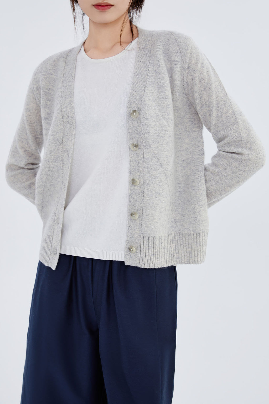 Cashmere Chervon Cardigan