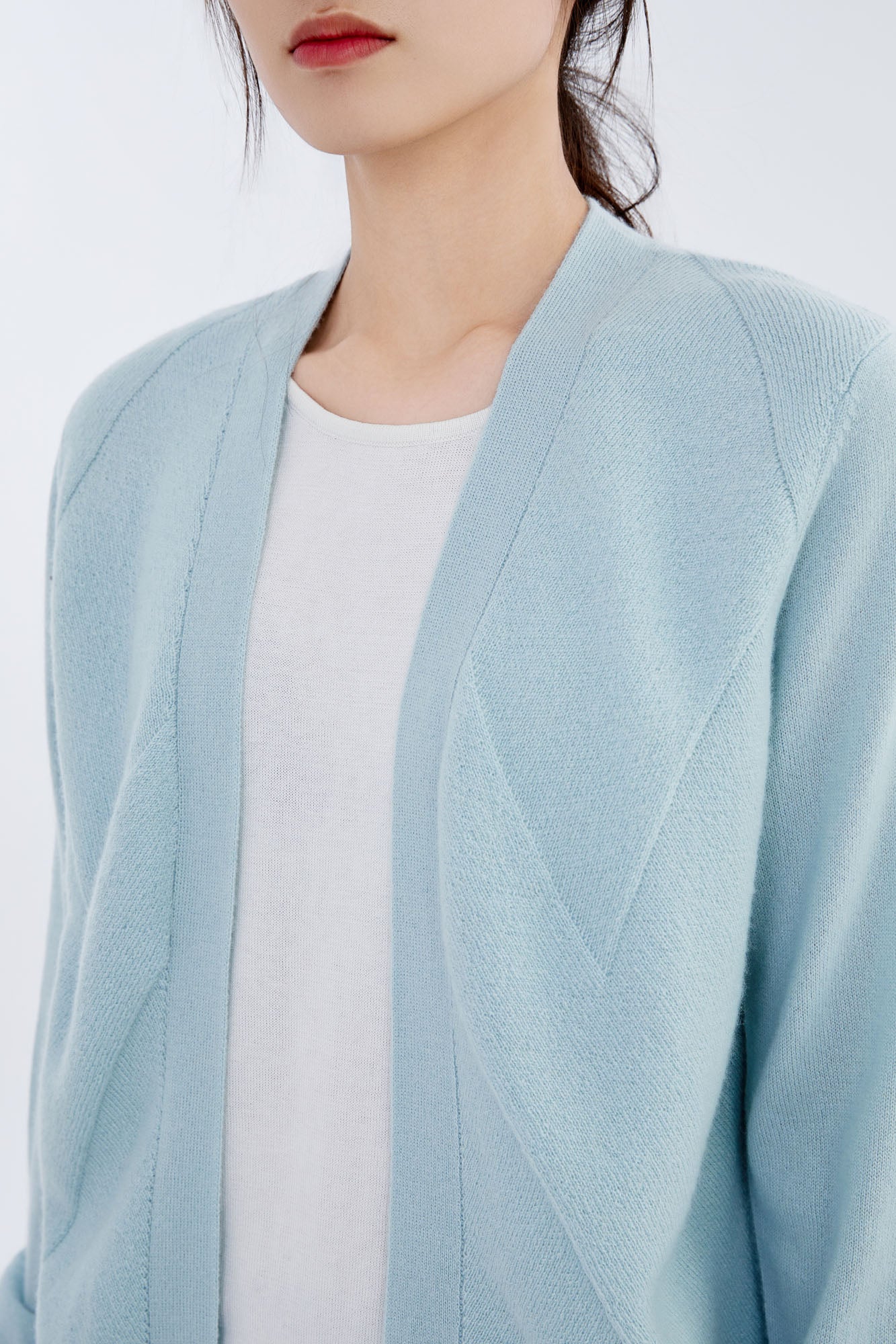 Cashmere Chervon Cardigan