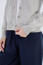 Cashmere Chervon Cardigan