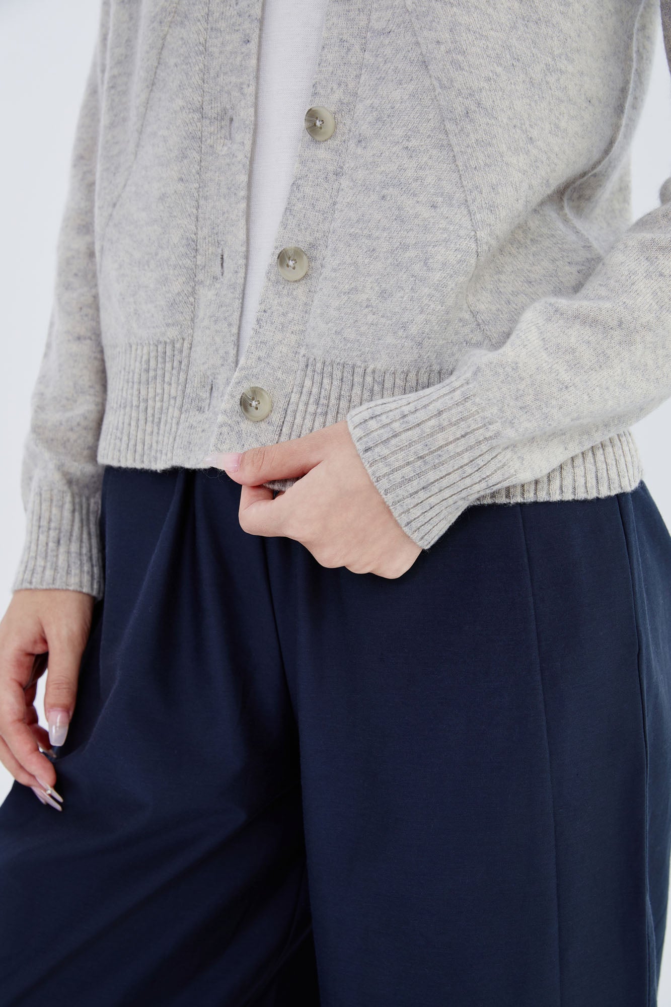 Cashmere Chervon Cardigan