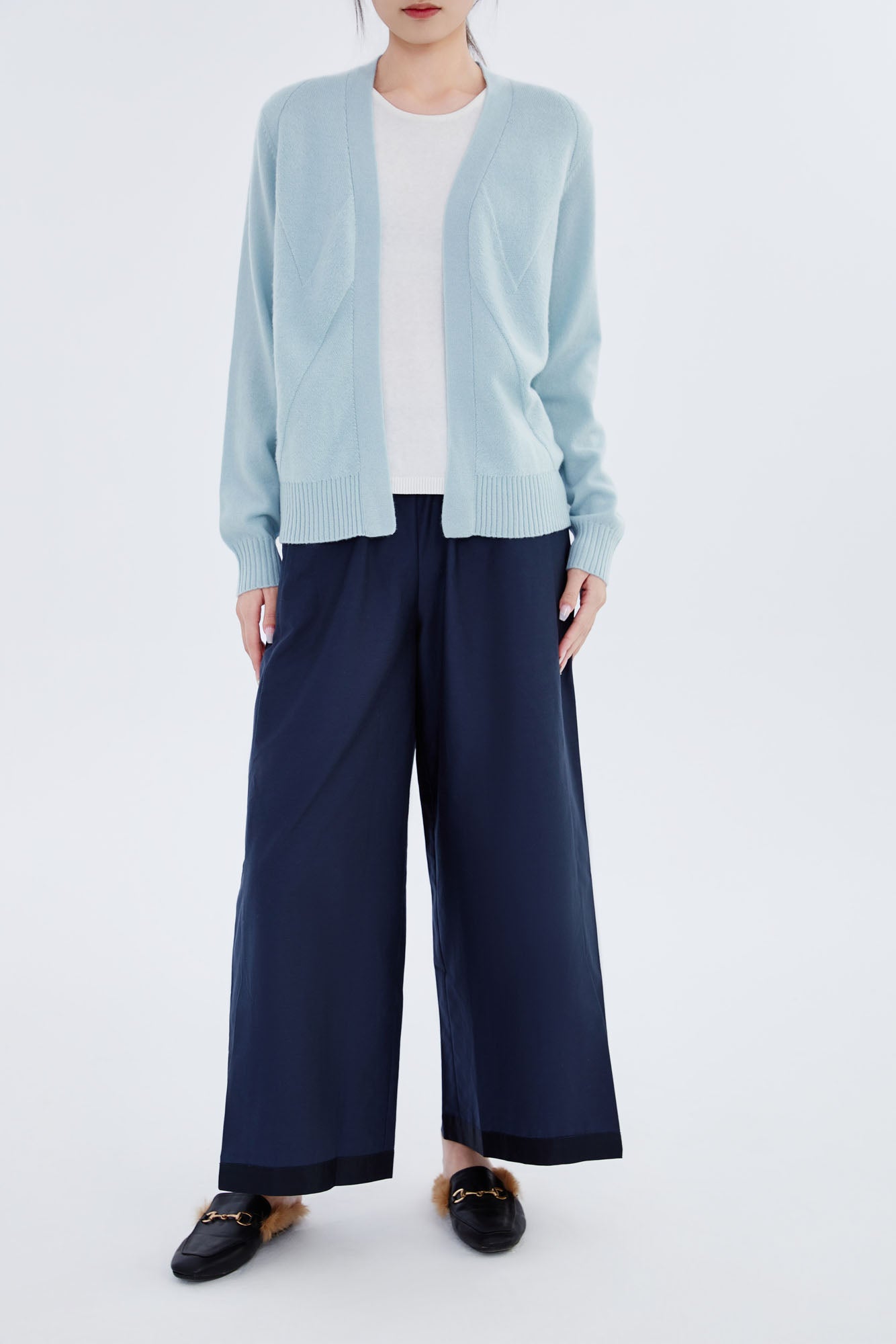 Cashmere Chervon Cardigan