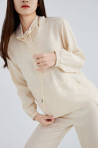 Silk UV Protection Funnel Neck Sport Hoodie