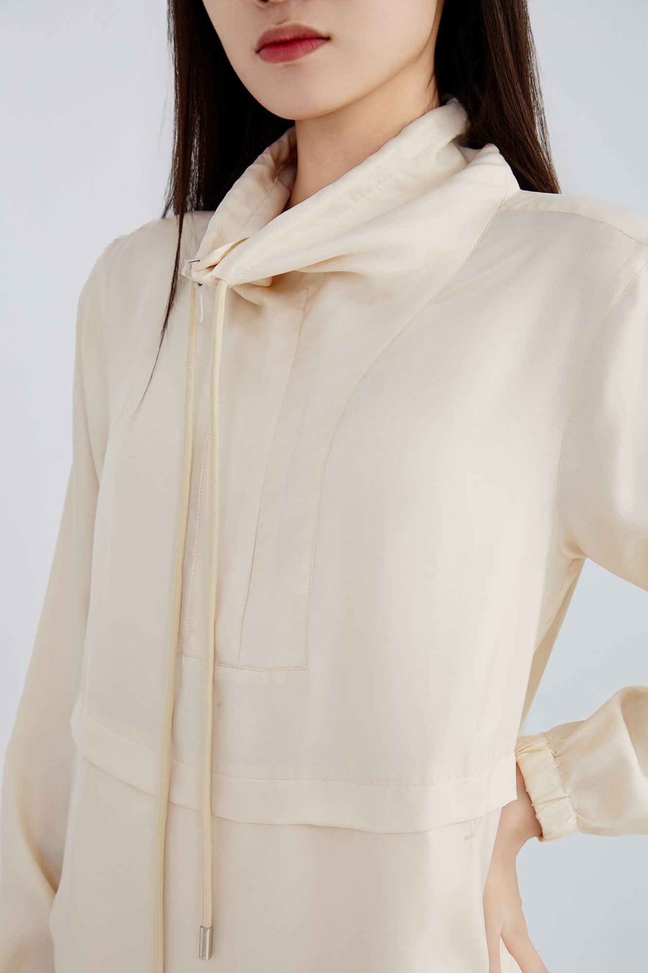 Silk UV Protection Funnel Neck Sport Hoodie