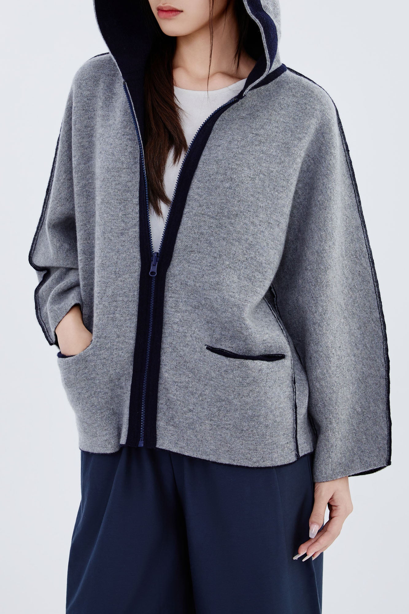 Cashmere Hooded Jacket