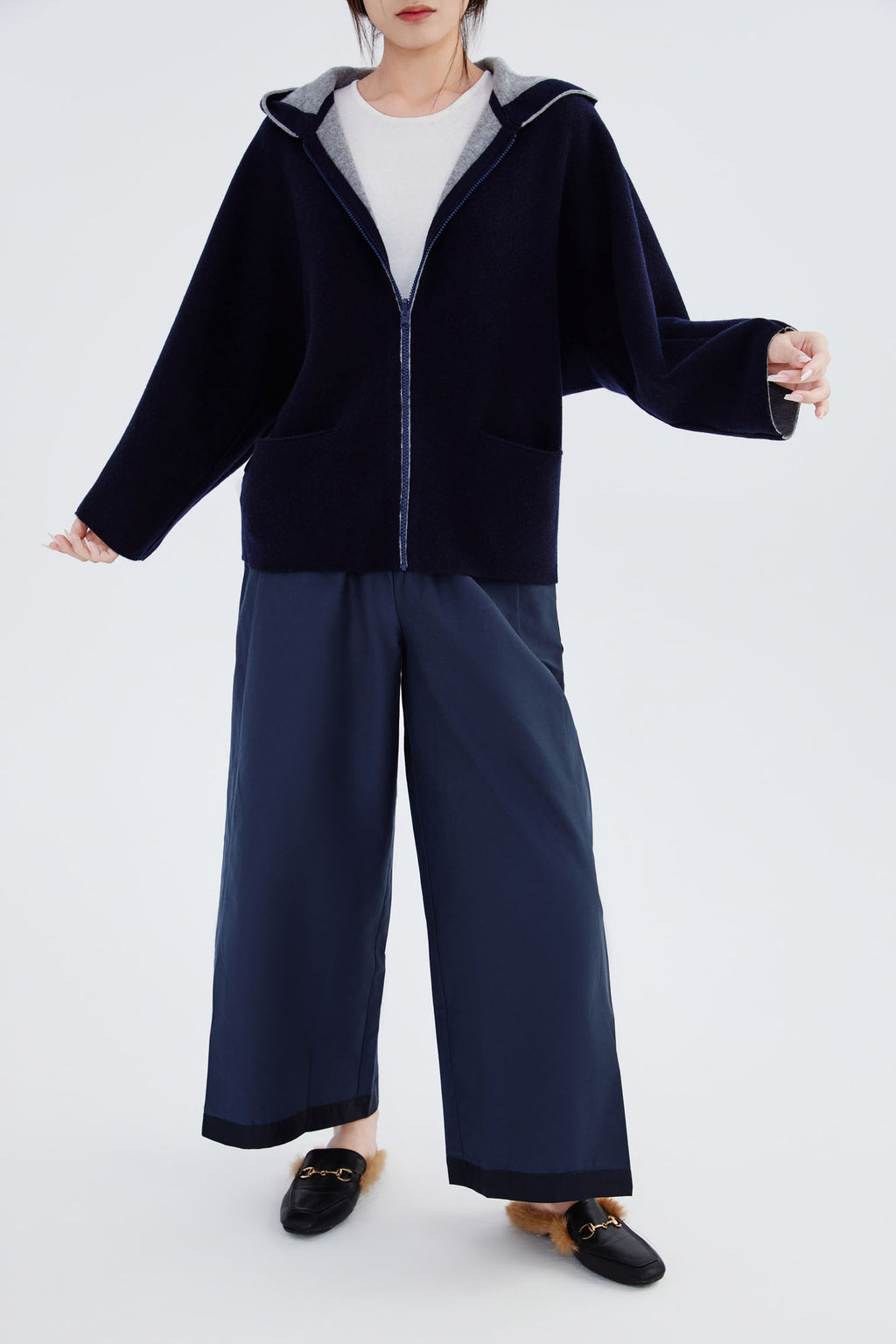 Cashmere Hooded Jacket