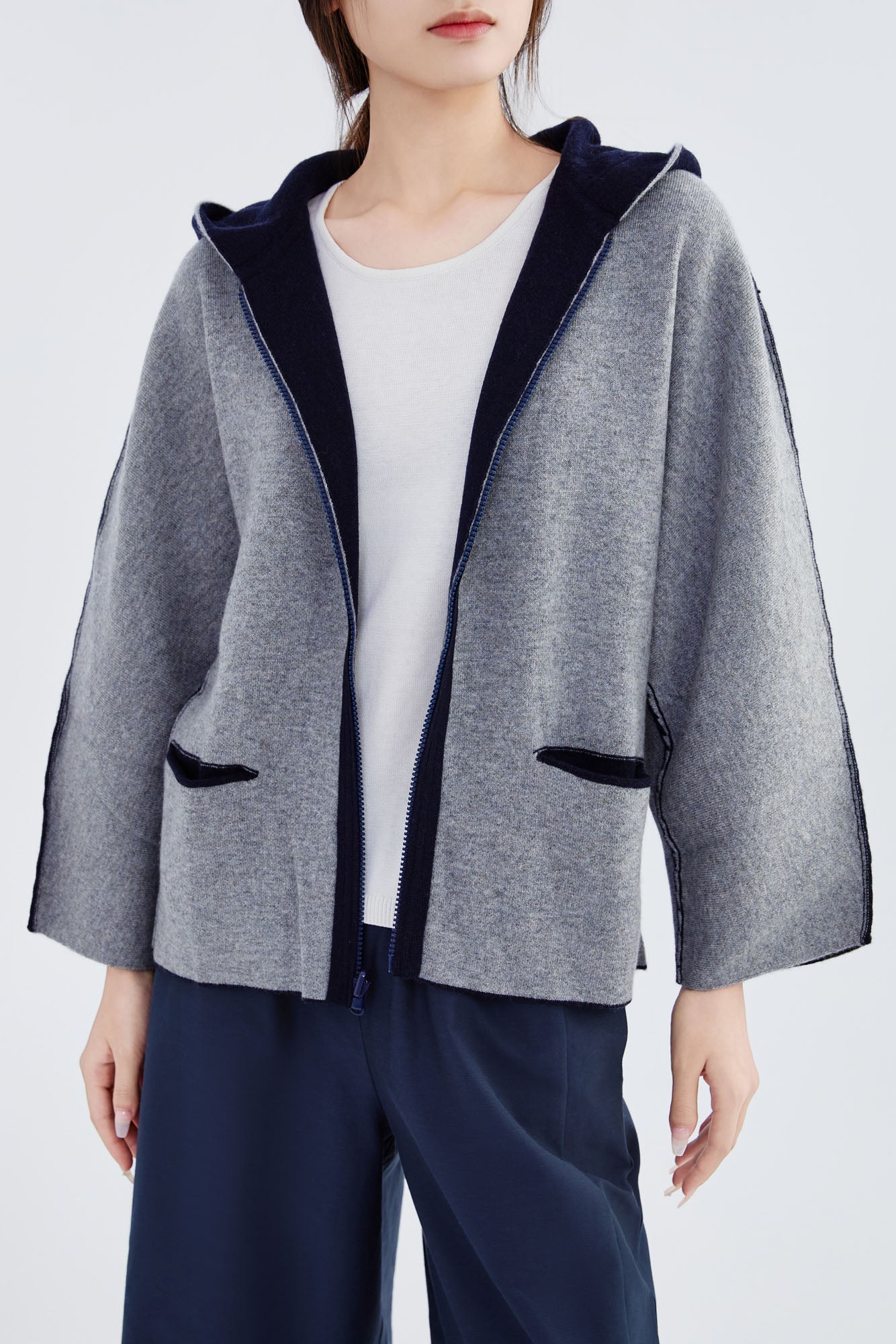Cashmere Hooded Jacket