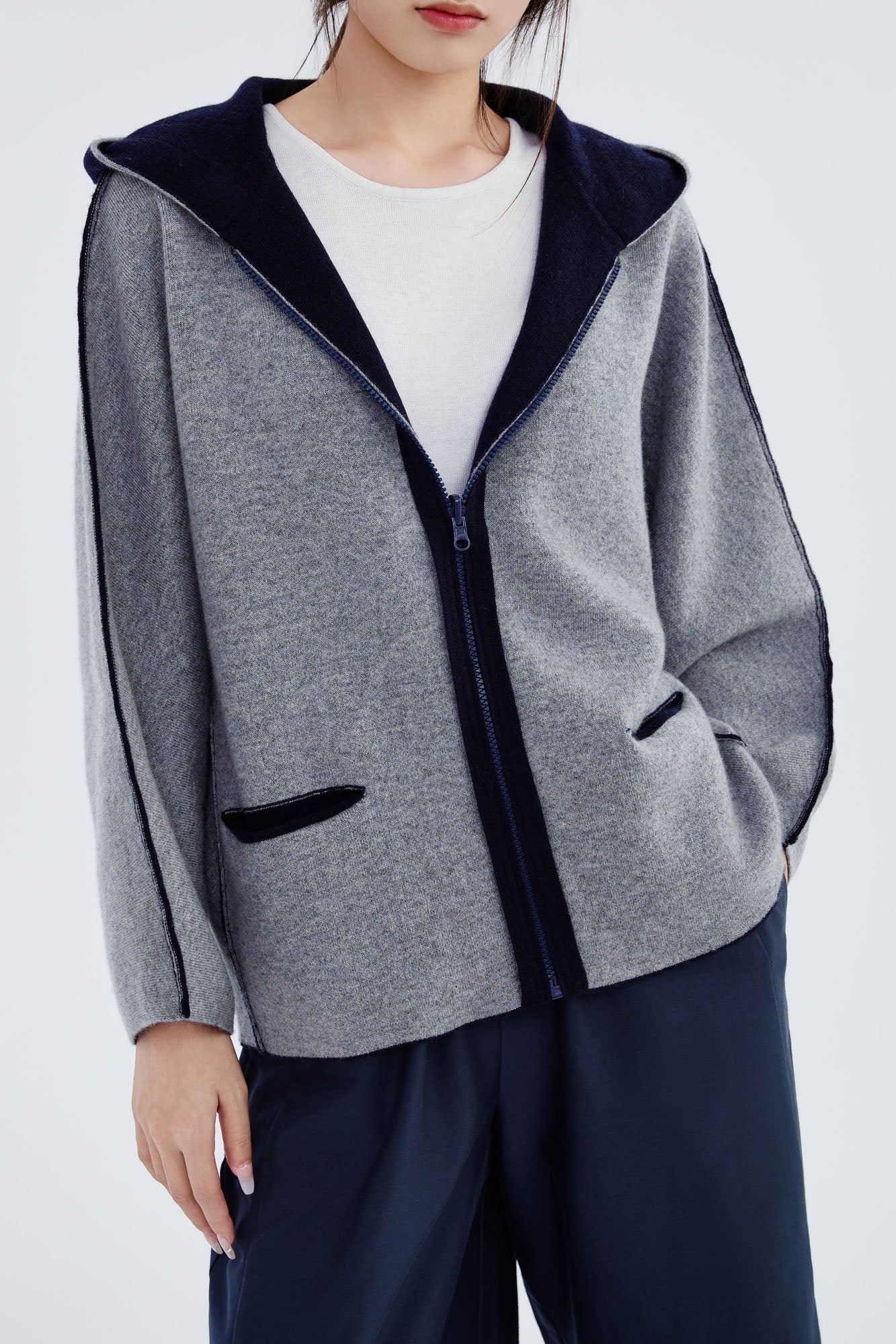 Cashmere Hooded Jacket