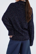 Cashmere Melange Open Cardigan