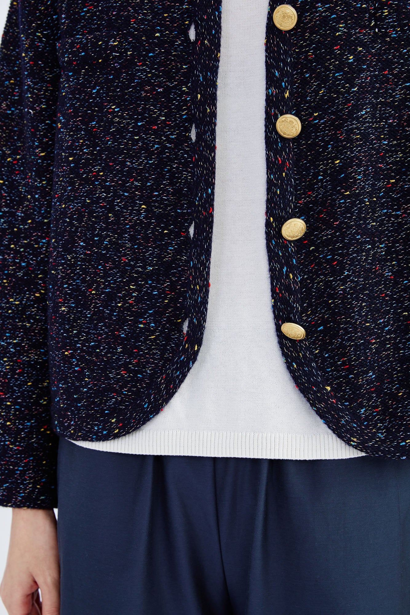 Cashmere Melange Cardigan