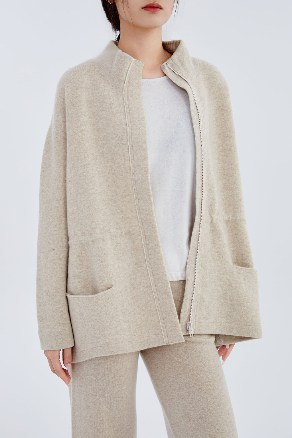 Cashmere Zip Jacket