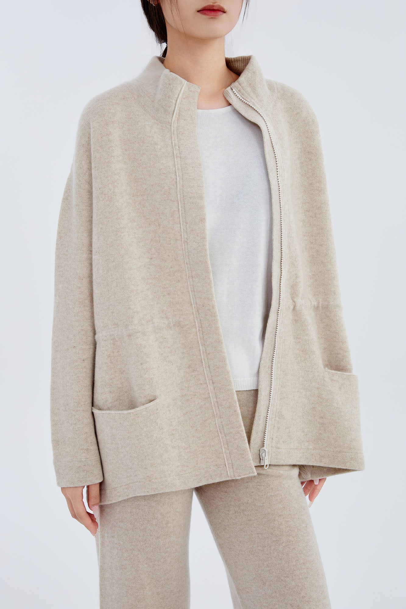 Cashmere Zip Jacket