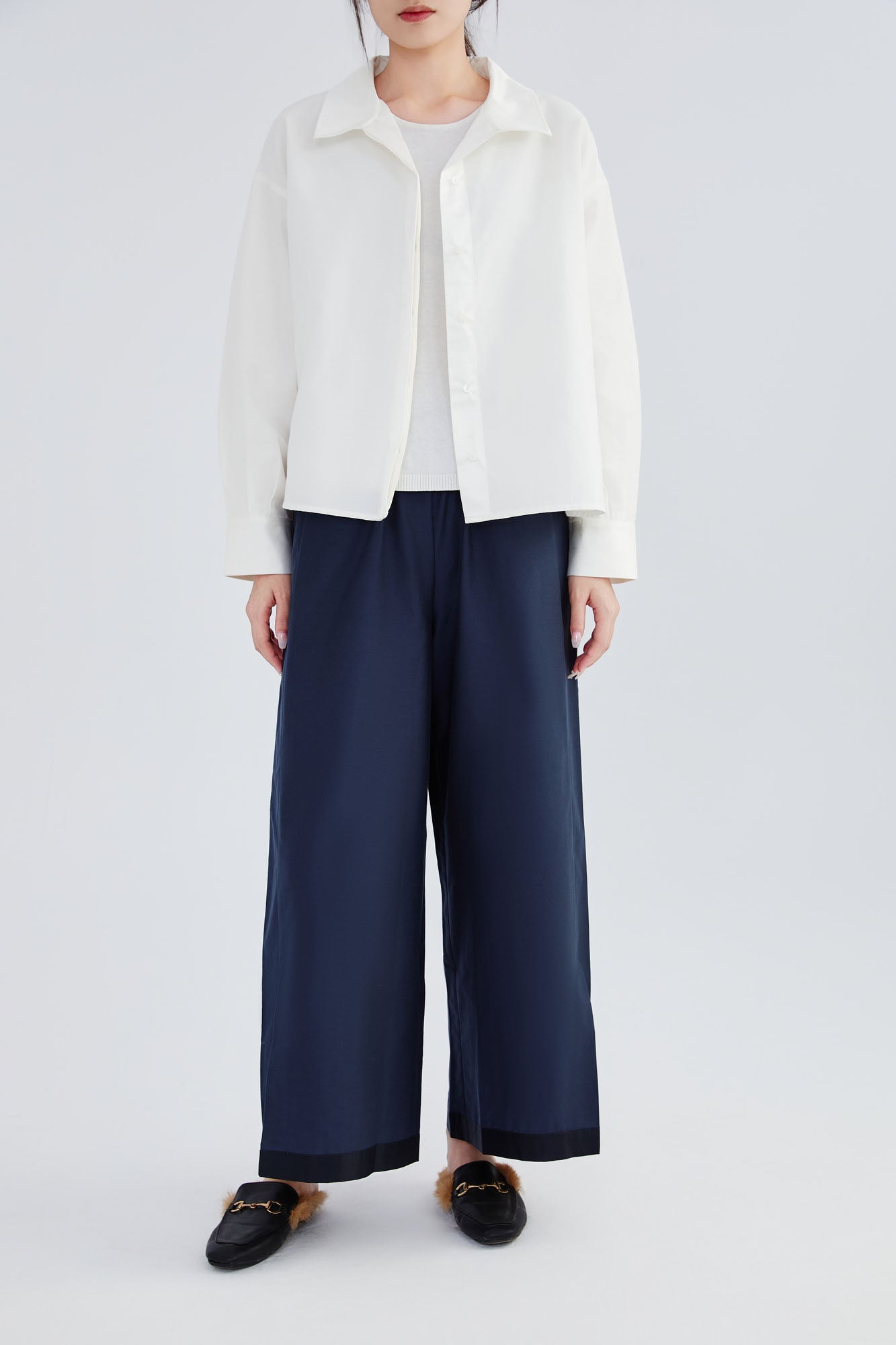 Silk & Cotton Flare Shirt