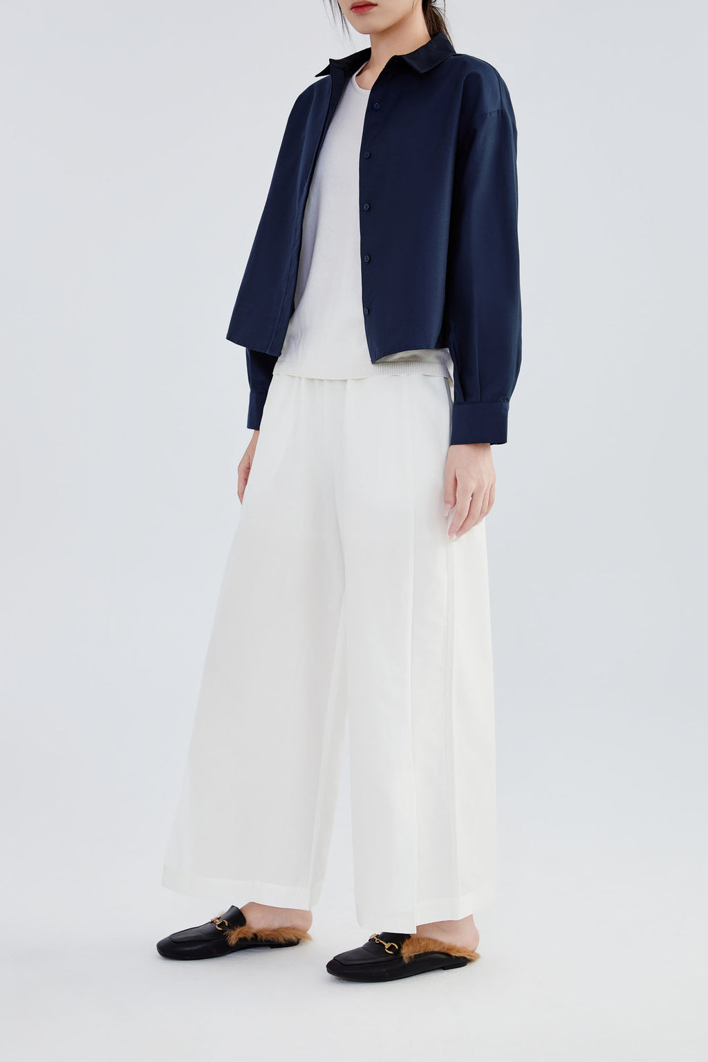 Silk & Cotton Flare Shirt