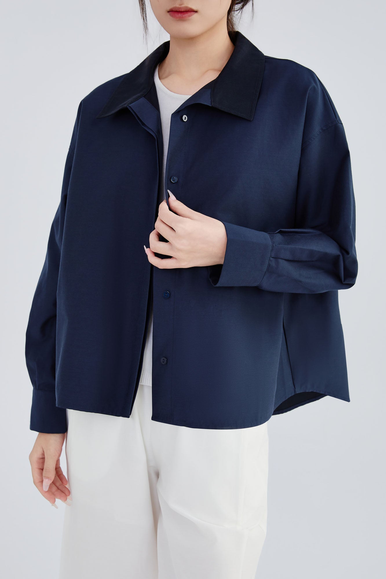 Silk & Cotton Flare Shirt