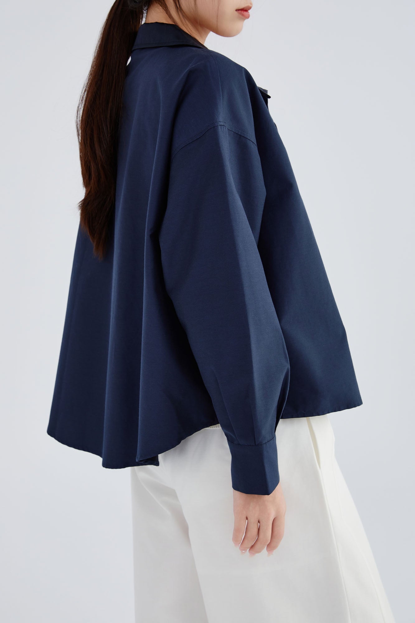 Silk & Cotton Flare Shirt